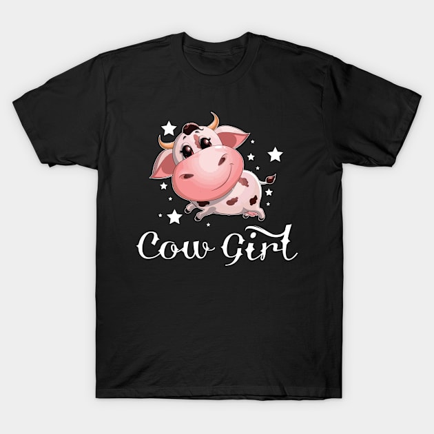 Cow Girl  Cute Gift T-Shirt by nevilleanthonysse